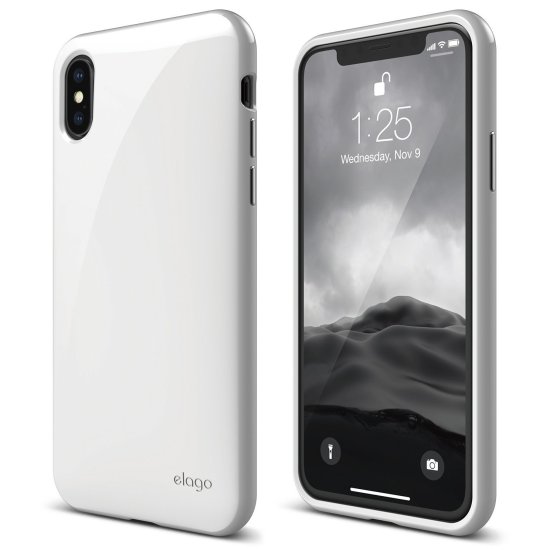 (image for) ELAGO Cushion Case for iPhone X - Jet White IN STOCK