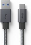 (image for) elago USB-C to USB-A Braided Cable (Dark Grey)