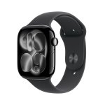 (image for) Series 11 GPS 46mm Jet Black Alu. w. Black Sport Band - STOCK