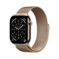 (image for) Series 11 GPS+Cell 42mm Gold Ti. w. Gold Milanese Loop
