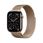 (image for) Series 11 GPS+Cell 42mm Gold Ti. w. Gold Milanese Loop