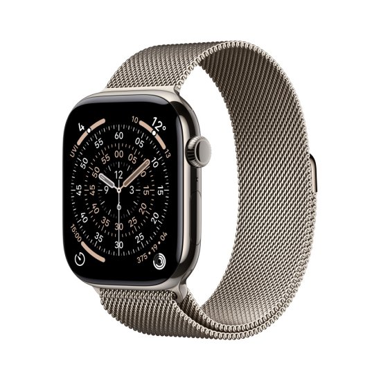 (image for) Series 11 GPS+Cell 46mm Natural Ti. w. Natural Milanese Loop