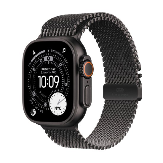(image for) Ultra 3 GPS+Cellular 49mm Black Ti w. Black Ti Milanese Loop