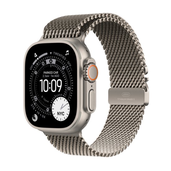 (image for) Ultra 3 GPS+Cellular 49mm Natural Ti w. Natural Ti Milanese Loop