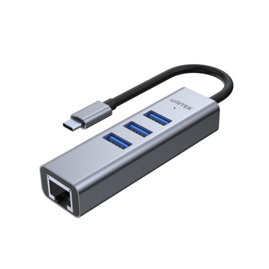 (image for) UNITEK uHUB Q4+ 4-in-1 USB-C Ethernet Hub