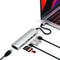 (image for) Satechi USB-C SLIM MULTI-PORT WITH ETHERNET Silver