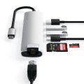 (image for) Satechi USB-C SLIM MULTI-PORT WITH ETHERNET Silver