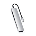 (image for) Satechi USB-C SLIM MULTI-PORT WITH ETHERNET Silver