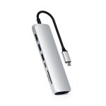(image for) Satechi USB-C SLIM MULTI-PORT WITH ETHERNET Silver