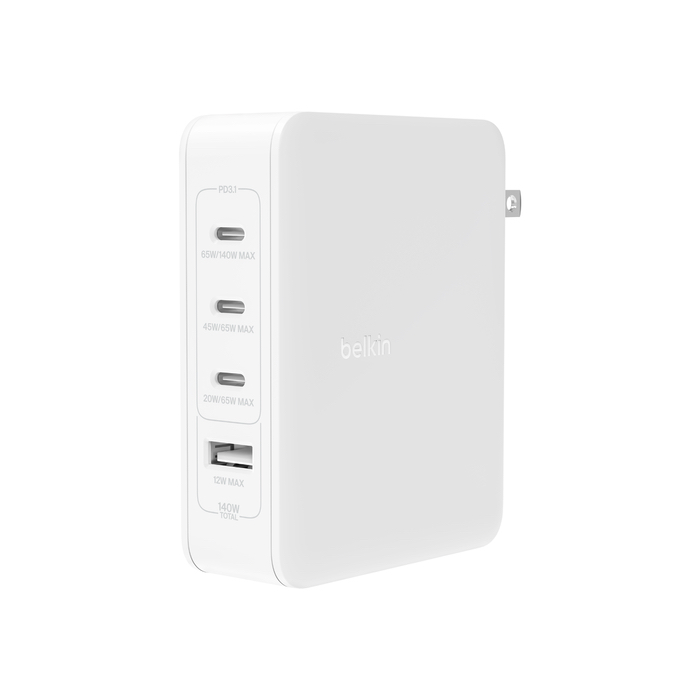 (image for) Belkin BoostCharge Pro 140W 4-Port GaN Wall Charger IN STOCK