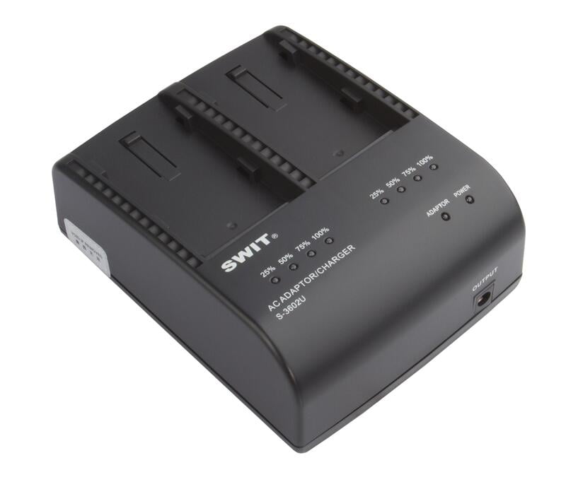 (image for) SWIT S-3602U 2-ch SONY BP-U Charger and Adaptor IN STOCK