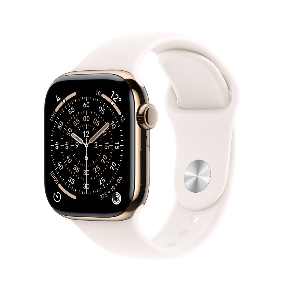 (image for) Series 11 GPS+Cell 42mm Gold Ti. w. Light Blush Sport Band