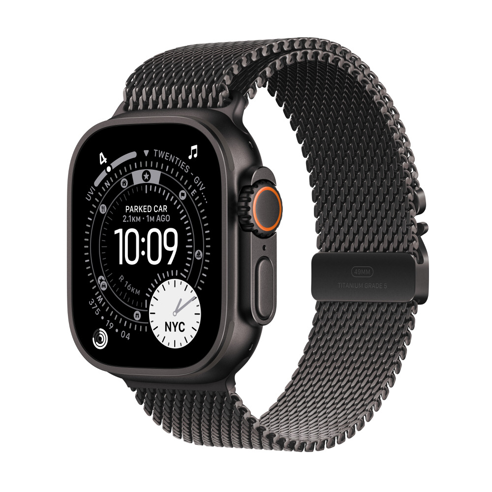 (image for) Ultra 3 GPS+Cellular 49mm Black Ti w. Black Ti Milanese Loop
