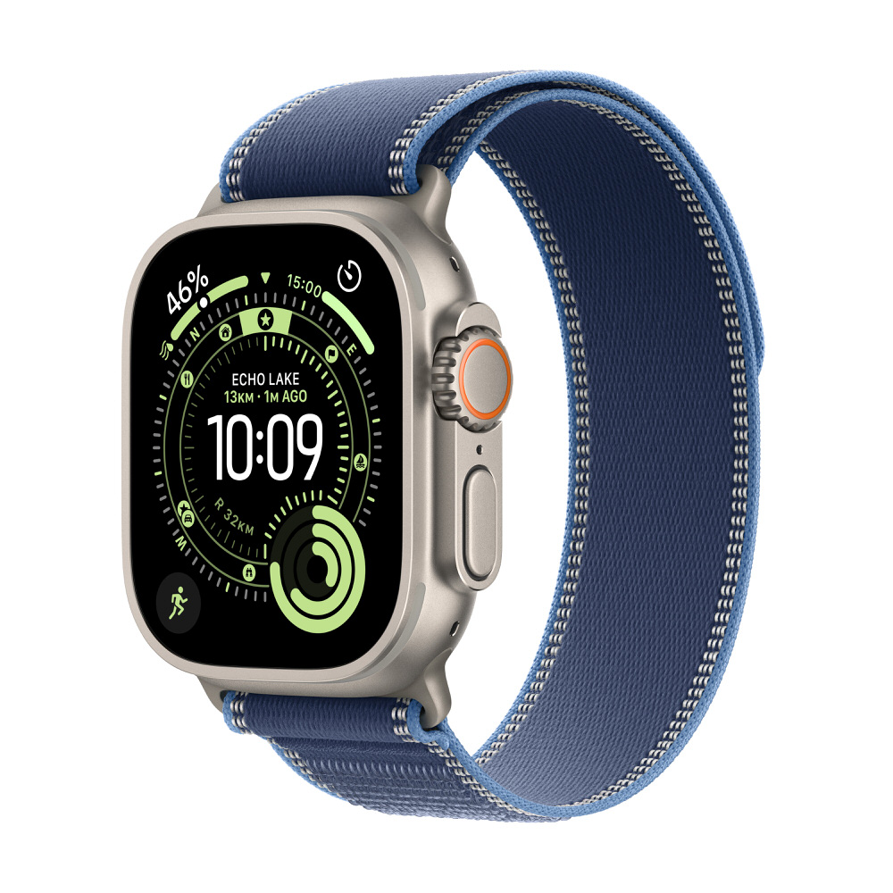 (image for) Ultra 3 GPS+Cellular 49mm Natural Ti w. Bright Blue Trail Loop