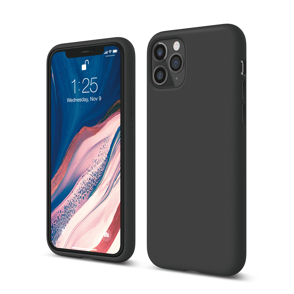 (image for) iPhone 11 Pro Premium Silicone Case 5.8" Black IN STOCK