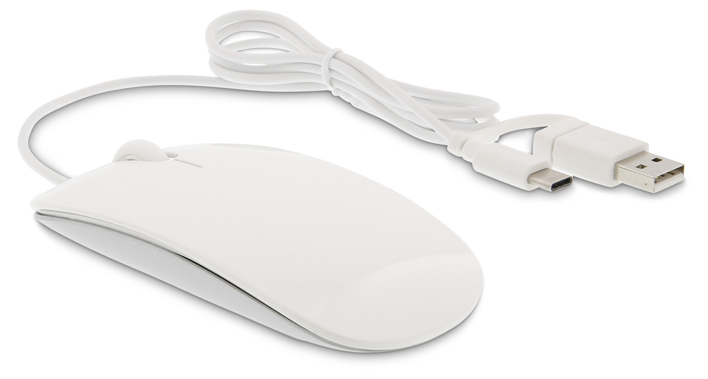 (image for) LMP Easy Mouse USB/USB-C Silver - IN STOCK
