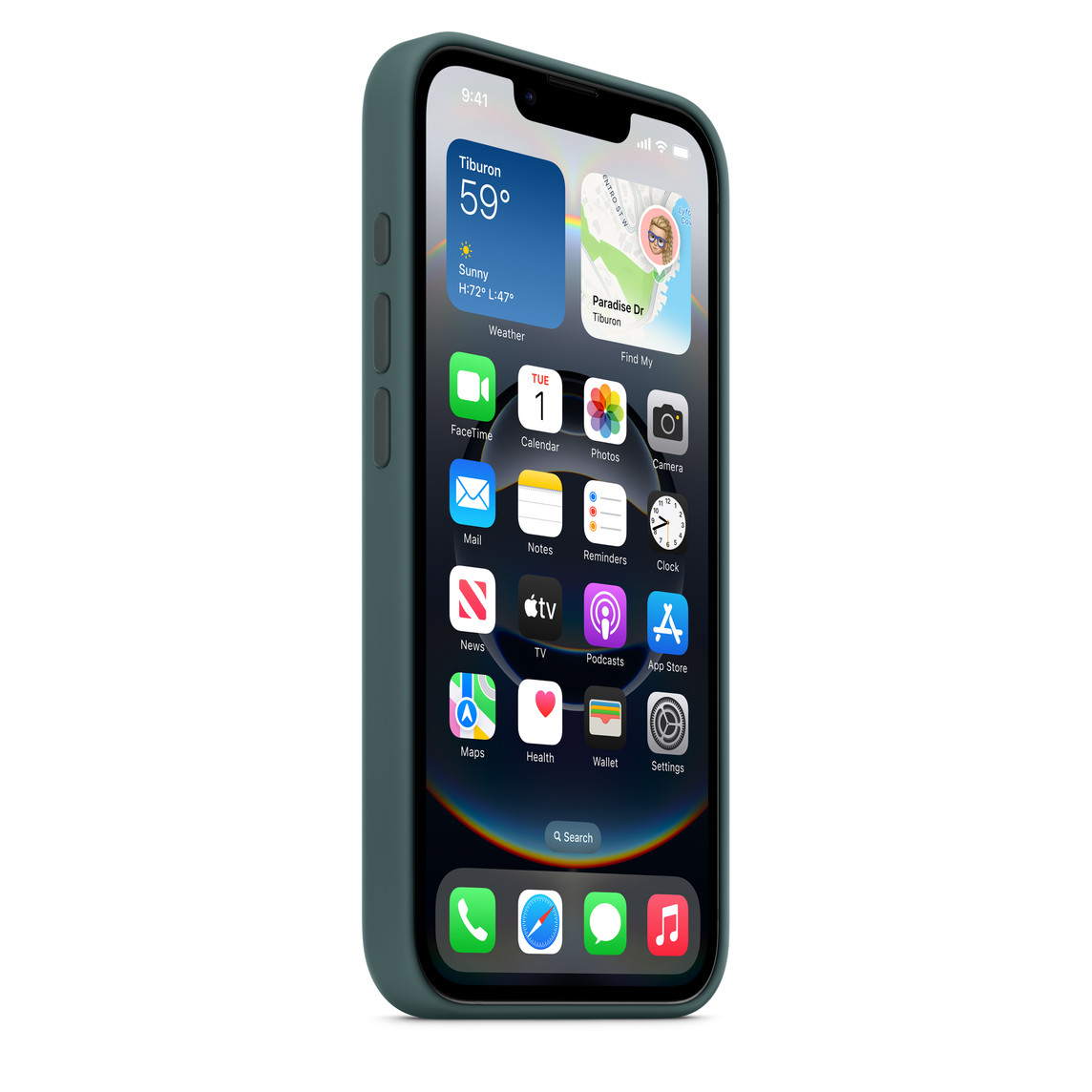 (image for) iPhone 16e Silicone Case Lake Green