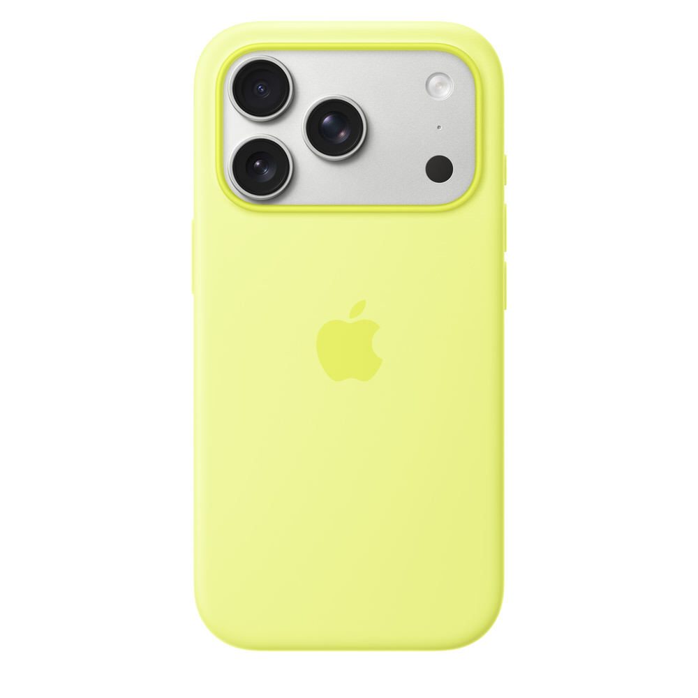 (image for) iPhone 17 Pro Silicone Case with MagSafe – Neon Yellow
