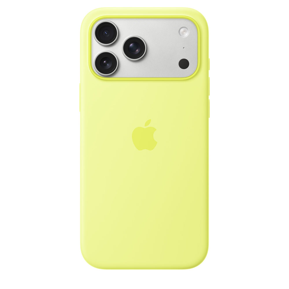 (image for) iPhone 17 Pro Max Silicone Case with MagSafe – Neon Yellow