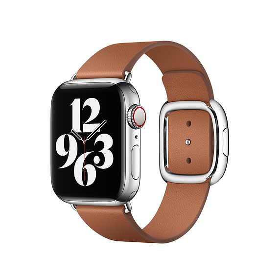 (image for) 40mm Saddle Brown Modern Buckle - Small