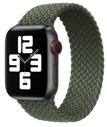 (image for) 42/44mm Green Braided Solo Loop IN STOCK