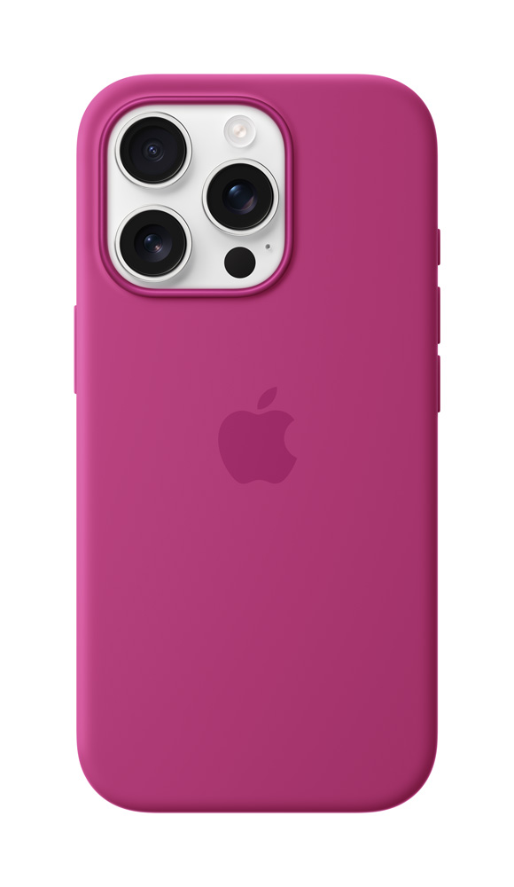 (image for) iPhone 16 Pro Silicone Case with MagSafe - Fuchsia