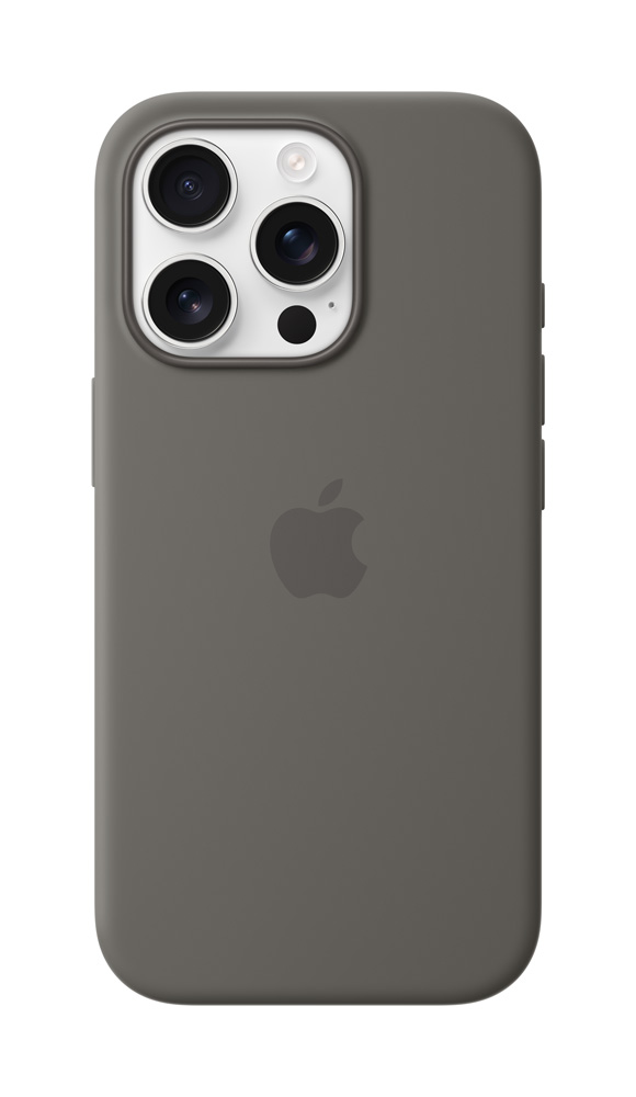 (image for) iPhone 16 Pro Max Silicone Case with MagSafe - Stone Grey