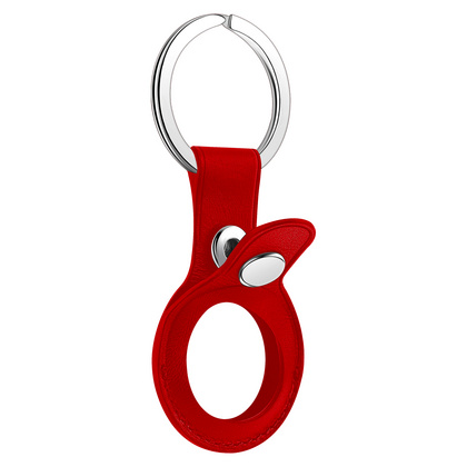 (image for) Sdesign Metro Leather Key Ring for AirTag - Red IN STOCK
