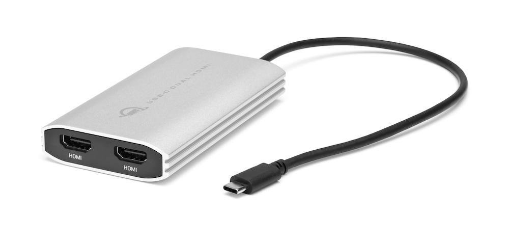 (image for) OWC USB-C to Dual HDMI 4K Adapter w. DisplayLink